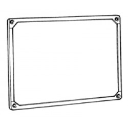 CORNICE TARGA POST. INOX 1° TIPO