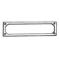 CORNICE TARGA ANT. INOX 1° TIPO