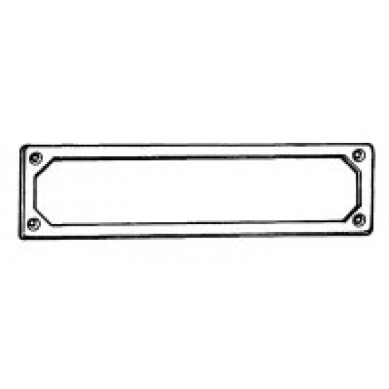 CORNICE TARGA ANT. INOX 1° TIPO