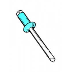 RIVETTI BLU PER TARGHE 4,8 X 12