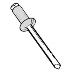 RIVETTI BIANCHE PER TARGHE 4,8 X 12