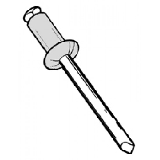 RIVETTI BIANCHE PER TARGHE 4,8 X 12