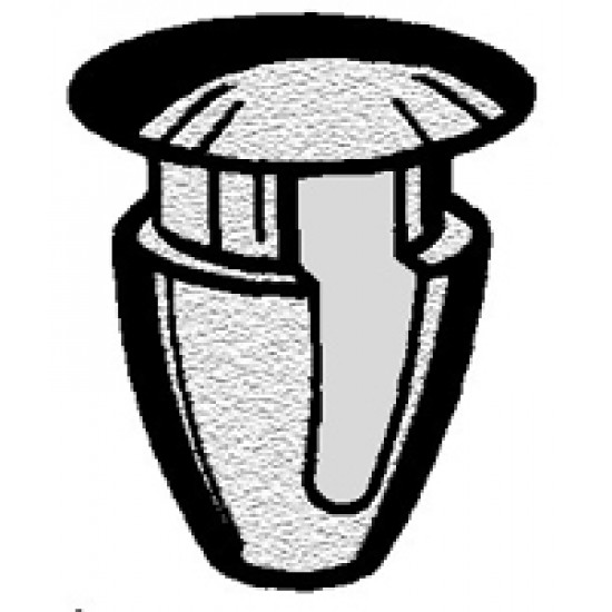 BOTTONE BLU FISSAGGIO TARGA