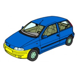 KIT FISSAGGIO PARAURTI ANT. PUNTO EL/ELX/GT