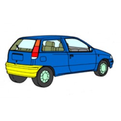 KIT FISSAGGIO PARAURTI POST. PUNTO EL/ELX/GT