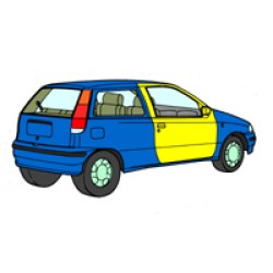 KIT FISSAGGIO PORTA PUNTO 3 PORTE ELX/GT