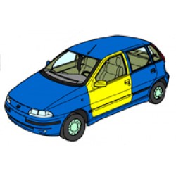 KIT FISSAGGIO PORTA ANT. PUNTO 5 PORTE S/SX/ED