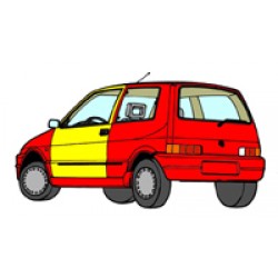 KIT FISSAGGIO PORTA LAT. CINQUECENTO