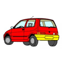 KIT FISSAGGIO PARAURTI POST. CINQUECENTO
