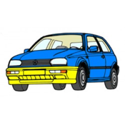 KIT RIPARAZIONE PARAURTI ANT. GOLF 3