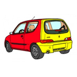 KIT FISSAGGIO PARAURTI/PORTELLONE POST. NUOVA SEICENTO
