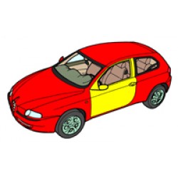 KIT RIPARAZIONE PANNELLO PORTA ALFA ROMEO 147