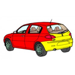 KIT RIPARAZIONE PORTELLONE POST. ALFA ROMEO 147