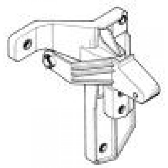 MANIGLIA APRIPORTA INT. 500 IN PLASTICA 1 FORO