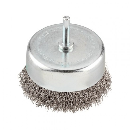 SPAZZOLA ACCIAIO A TAZZA D.75 MM.