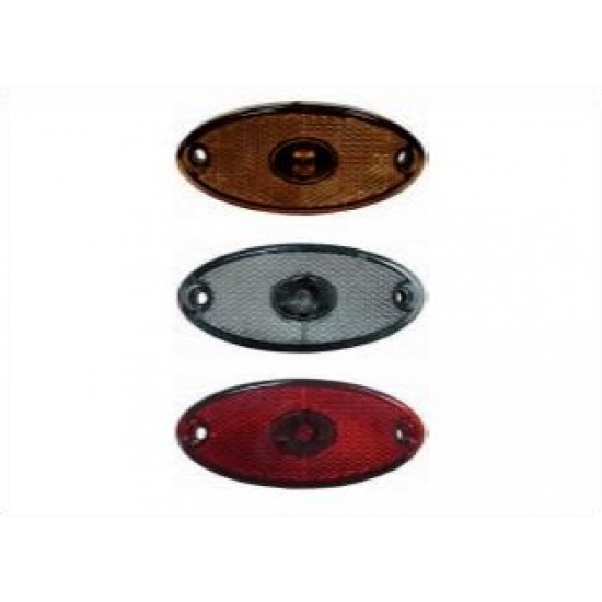 FANALE POST. 1 LED DX/SX ROSSO OVALE FANALE POST. 1 LED DX/SX ROSSO OVALE