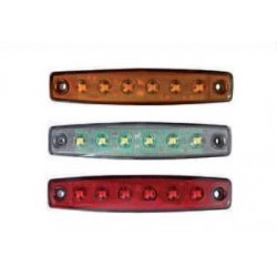 FANALE LAT. DX/SX 6 LED ROSSO