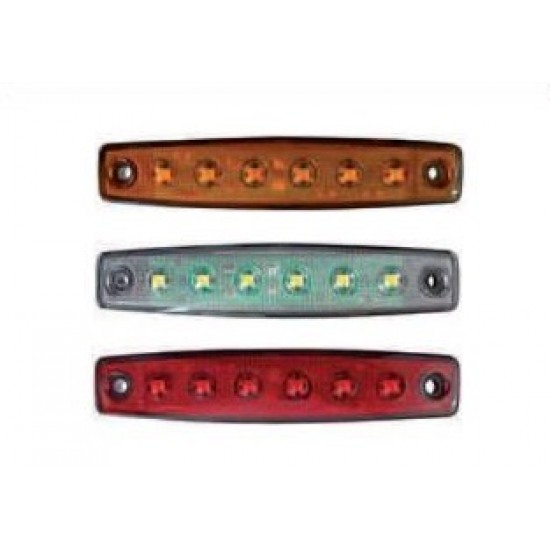 FANALE LAT. DX/SX 6 LED ROSSO FANALE LAT. DX/SX 6 LED ROSSO