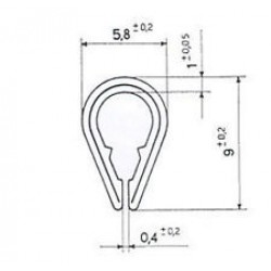 GOCCIOLATOIO STANDARD ARGENTO AL MT.