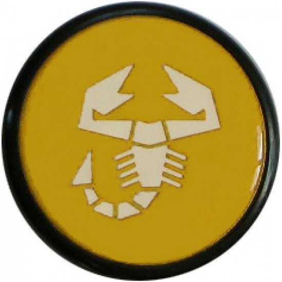 COPRIMOZZO ABARTH GIALLO DIAM. 55(SERIE DA 4 PZ.)