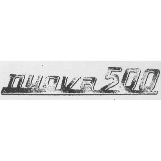 FREGIO POST. NUOVA 500 INOX PER FIAT 500 D E F