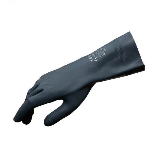 GUANTI NEOPRENE NERI PER SOLVENTI TG.XL COPPIA