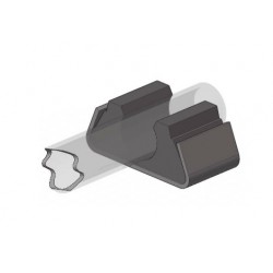 SUPPORTO IN GOMMA PER TUBO CENTINA DIAM.50MM