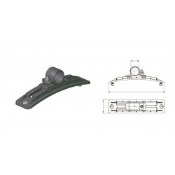 STAFFA PARAFANGO PLASTICA REGOLABILE D. 42 STAFFA PARAFANGO PLASTICA REGOLABILE D. 42