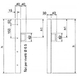 TESTATE LATERALI DX FISSO H 60