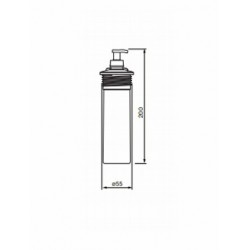 PORTASAPONE IN PLASTICA X TANICA INOX