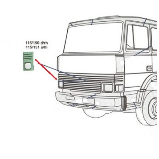 FANALE LAT. IVECO 115 - 135