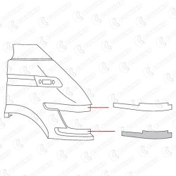 MODANATURA FANALE DX INF. RIGIDA DAILY 2000 MODANATURA FANALE DX INF. RIGIDA DAILY 2000