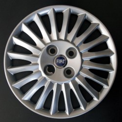 COPPE RUOTE 15 GRANDE PUNTO LOGO BLU (30)(25.186) SERIE DA 4