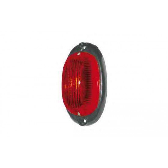 FANALE INGOMBRO OVALE ROSSO BASE PIANA