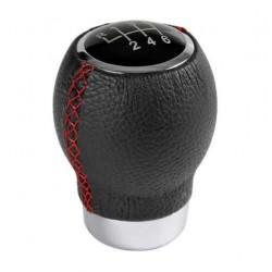 POMELLO IKON SPORT NERO C/CUCITURE ROSSE 6 EMBLEMI