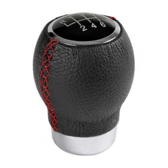 POMELLO IKON SPORT NERO C/CUCITURE ROSSE 6 EMBLEMI