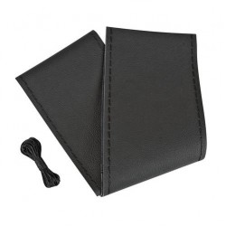 COPRIVOLANTE PELLE NERA 37-39 CM DA CUCIRE - PREMIUM