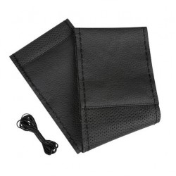 COPRIVOLANTE PELLE NERA 37-39 CM DA CUCIRE
