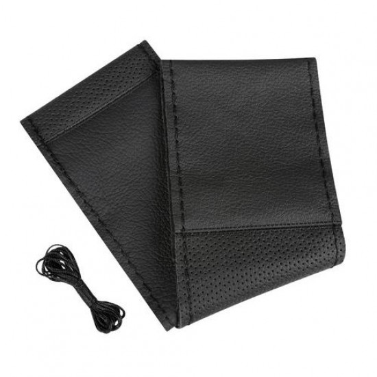 COPRIVOLANTE PELLE NERA 37-39 CM DA CUCIRE