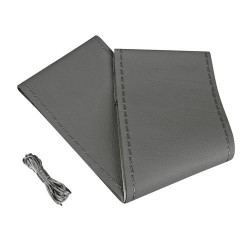 COPRIVOLANTE PELLE GRIGIA 37-39 CM DA CUCIRE