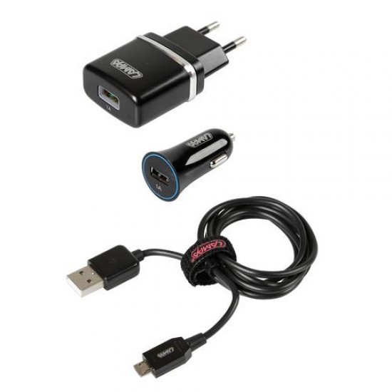 KIT RICARICA MICRO-USB 12/24V 230V.