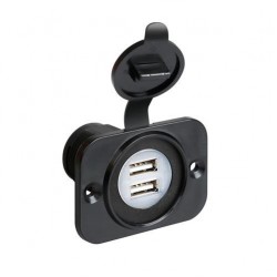 DOPPIA PRESA USB EXT8 12/24V