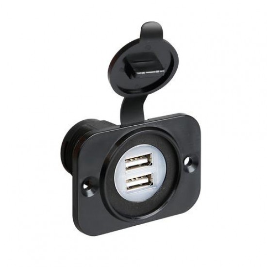 DOPPIA PRESA USB EXT8 12/24V