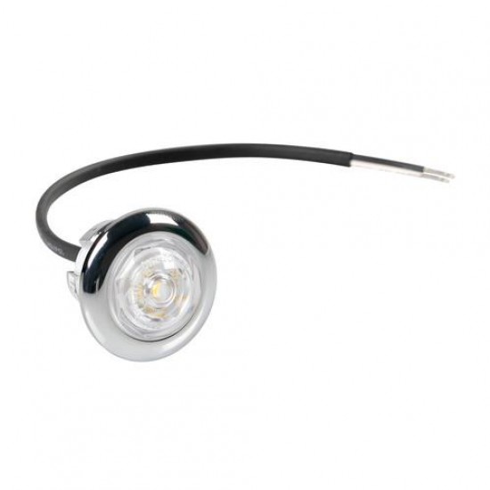 LAMPADA LED CROM. DA INCASSO BIANCA 12/24V. F-16