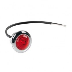 LAMPADA LED CROM. DA INCASSO ROSSA 12/24V. R-19