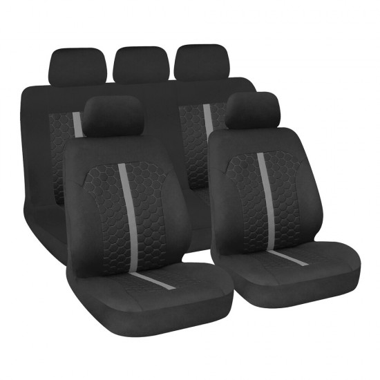 FODERE AUTO STINGER NERO/GRIGIO SERIE COMPLETA