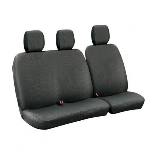 FODERE FURGONE DOTS- NERO/GRIGIO SERIE S/AVVOLGICINTURA