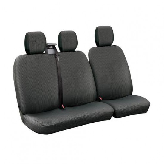 FODERE FURGONE DOTS- NERO/GRIGIO SERIE C/AVVOLGICINTURA