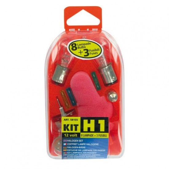 KIT LAMPADE EMERGENZA H1 12V. 11 PZ