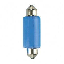 LAMPADE TUBOLARI BLU 12V. 15X41 A COPPIA
